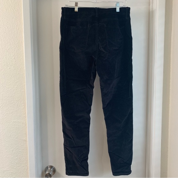 A.N.A Pants Women's 12 Black High-Rise Skinny Stretch Velvet Faux Slim Fit - Picture 2 of 7